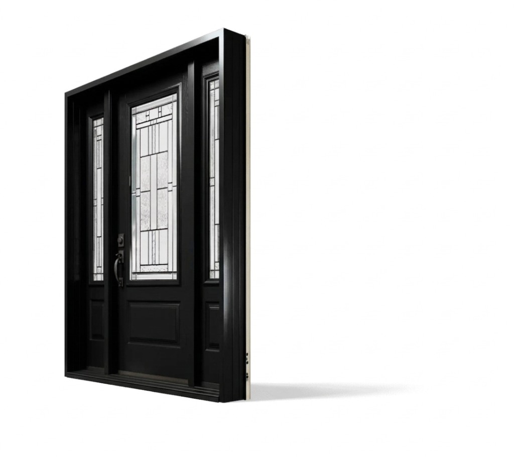 Steel entry door